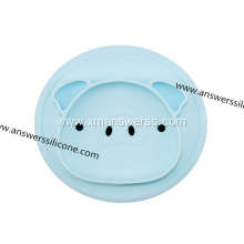 Baby silicone feeding mat silicone placemat with bowl